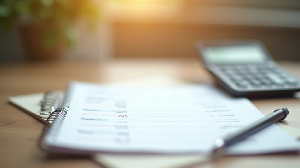 Finanční kalkulačka a tabulka s výpočty