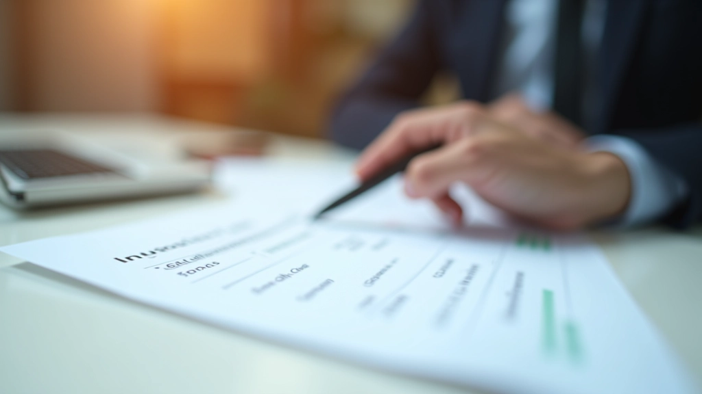 Detailní záběr na papírový formulář s výpočtem příspěvků na pojištění, kalkulačka a pero