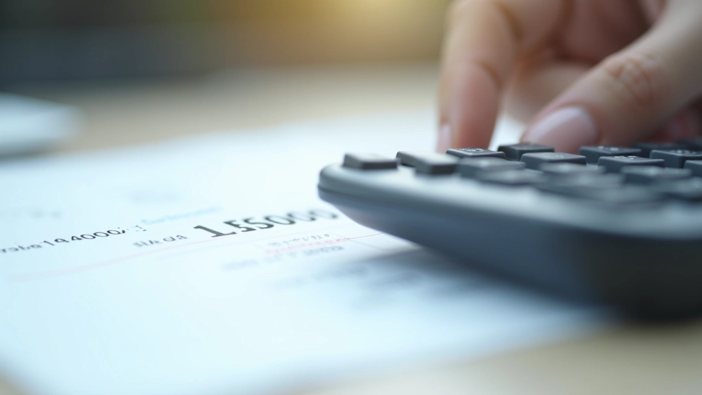 Detailní pohled na formulář pro výpočet daňového limitu s čísly a poznamenant