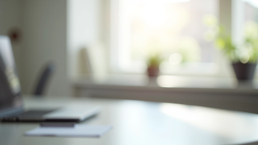 Moderní kancelář s finančním plánováním a dokumenty